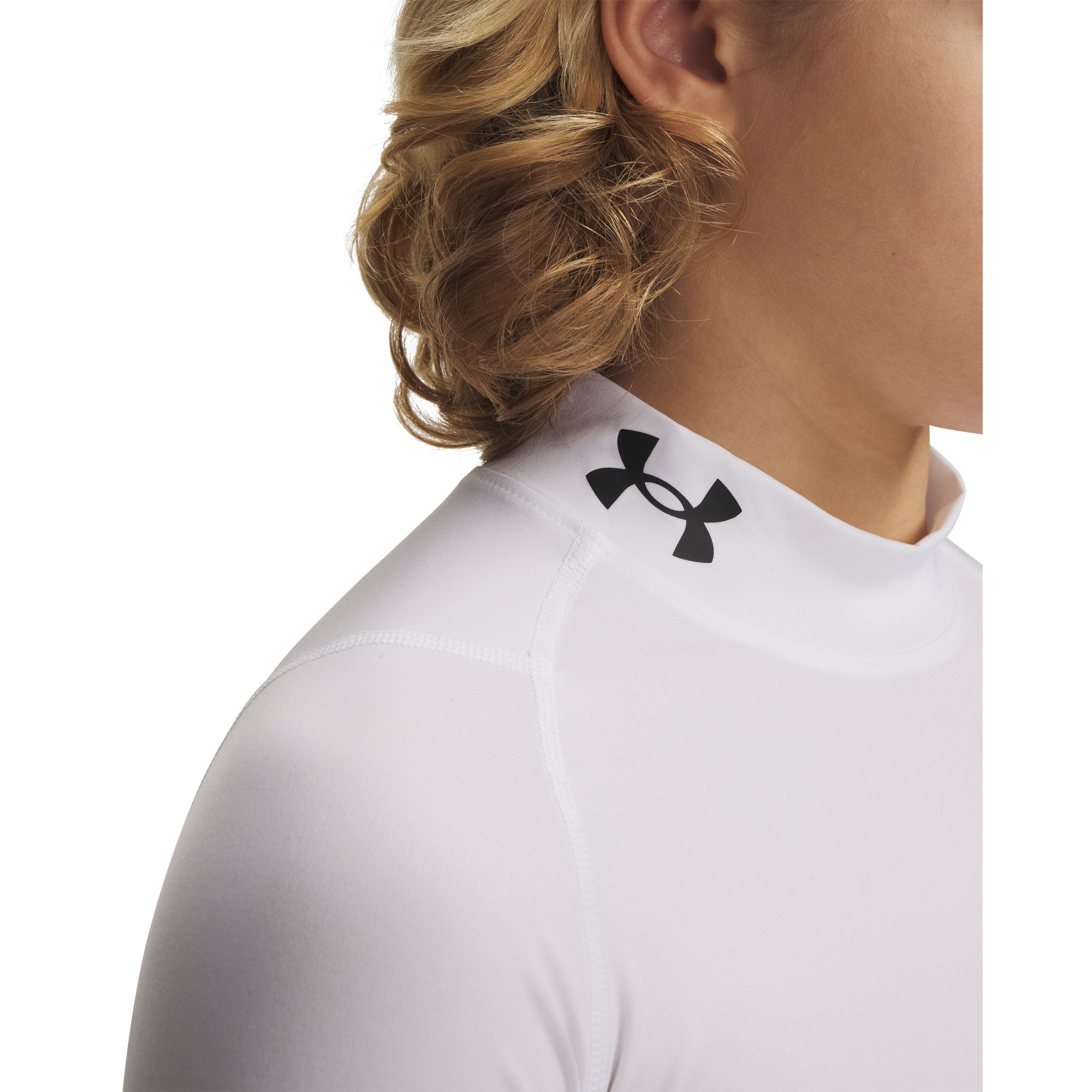 Under Armour Kids' Heatgear© Armour Mock Long Sleeve Athletic Shirt