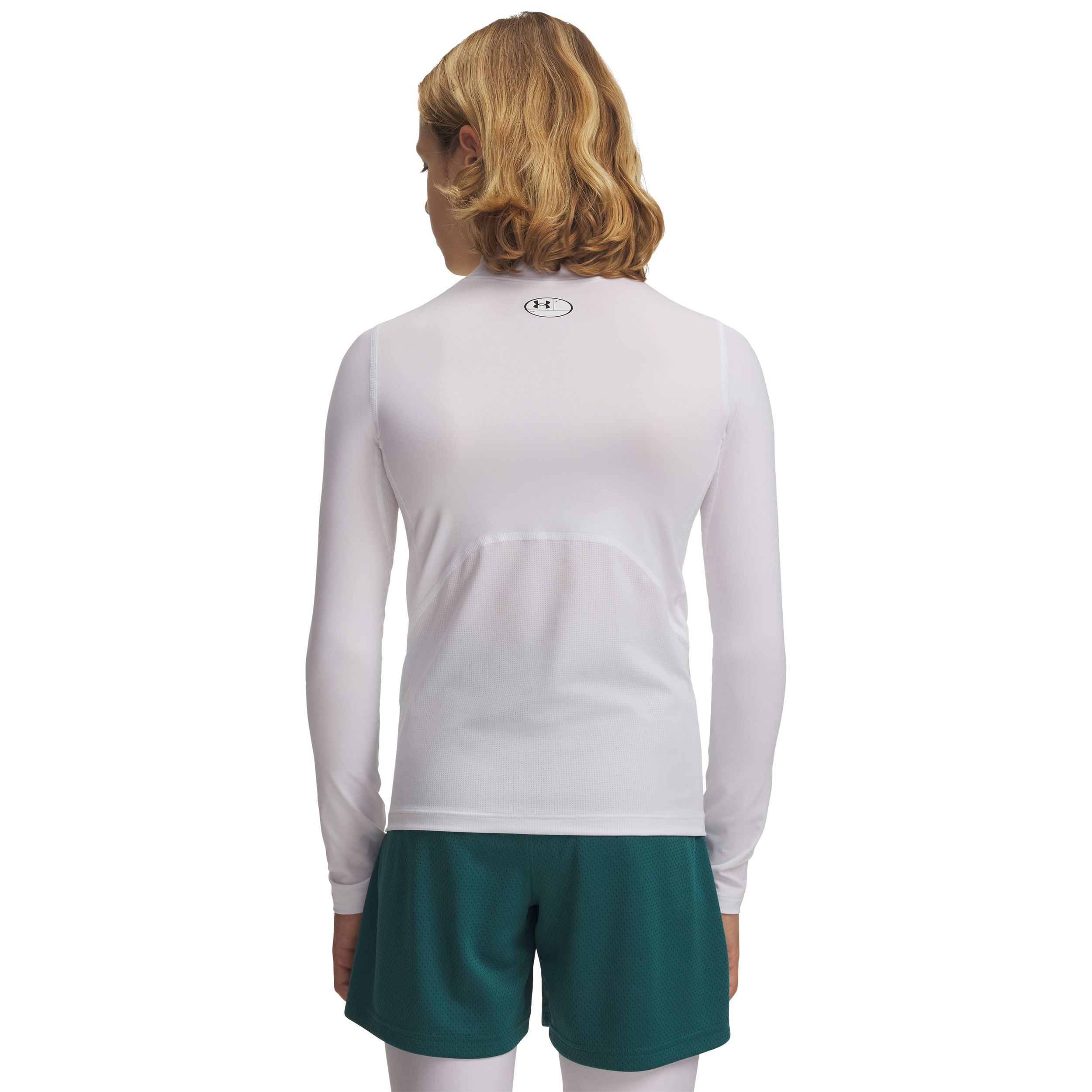 Under Armour Kids' Heatgear© Armour Mock Long Sleeve Athletic Shirt