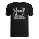 Under Armour Boys' Tech™ Hybrid Print Short Sleeve T-Shirt Front_Flat