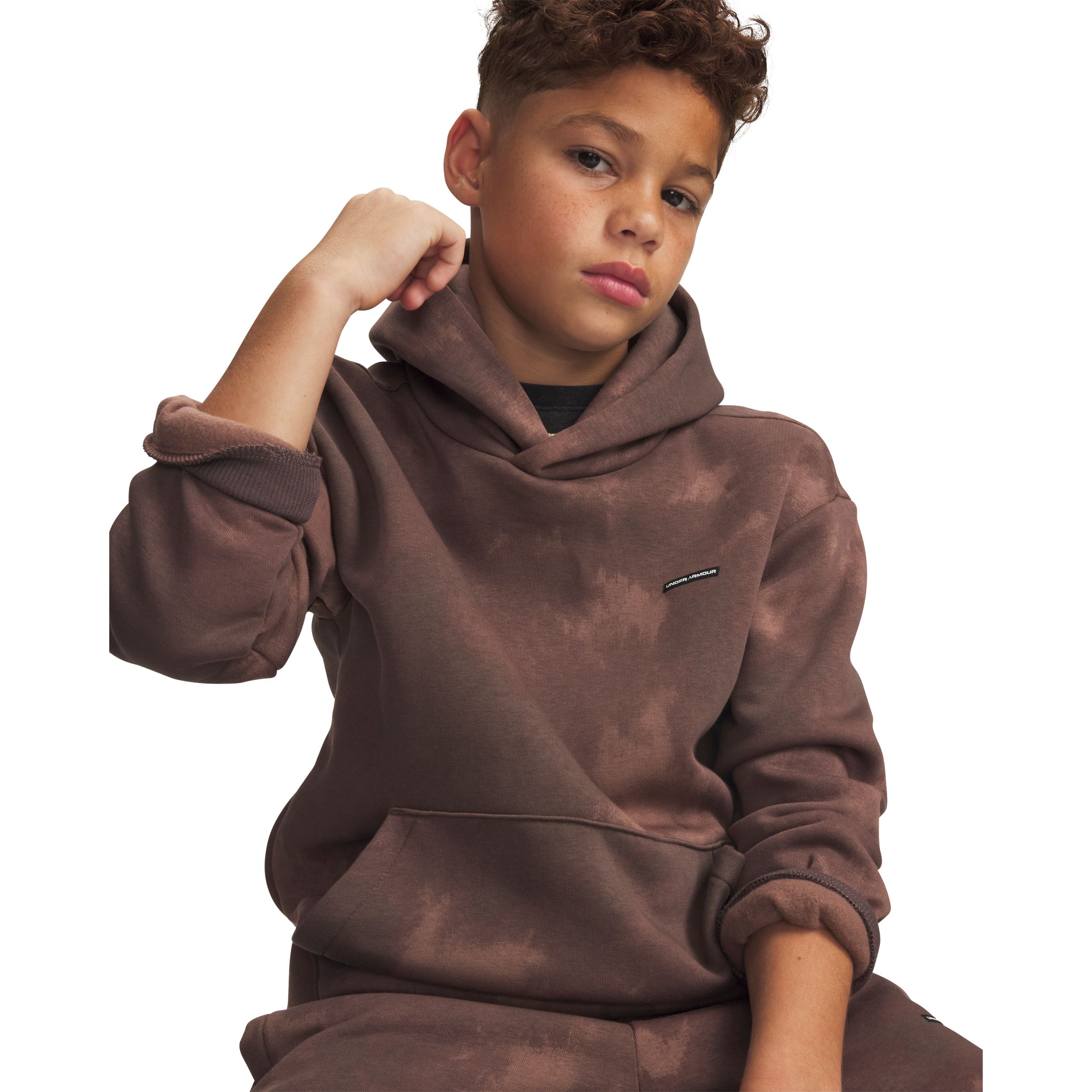 Under Armour Boys' Icon Fleece Washed Hoodie
