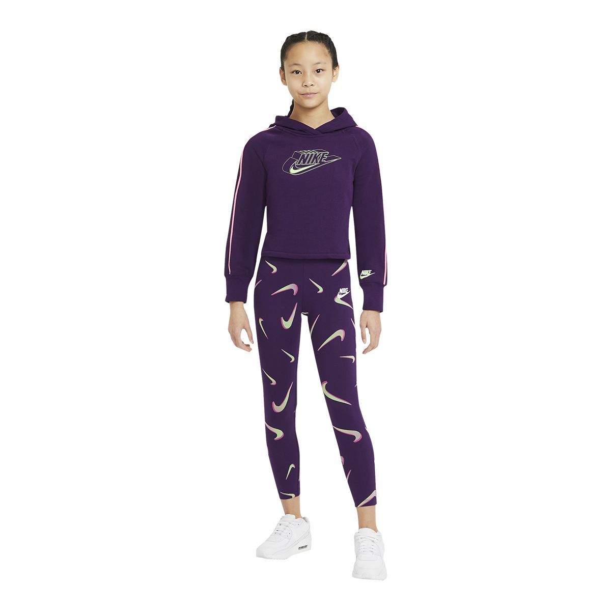 Nike Girls' Graphic Hoodie, Kids', Pullover, Kangaroo Pocket