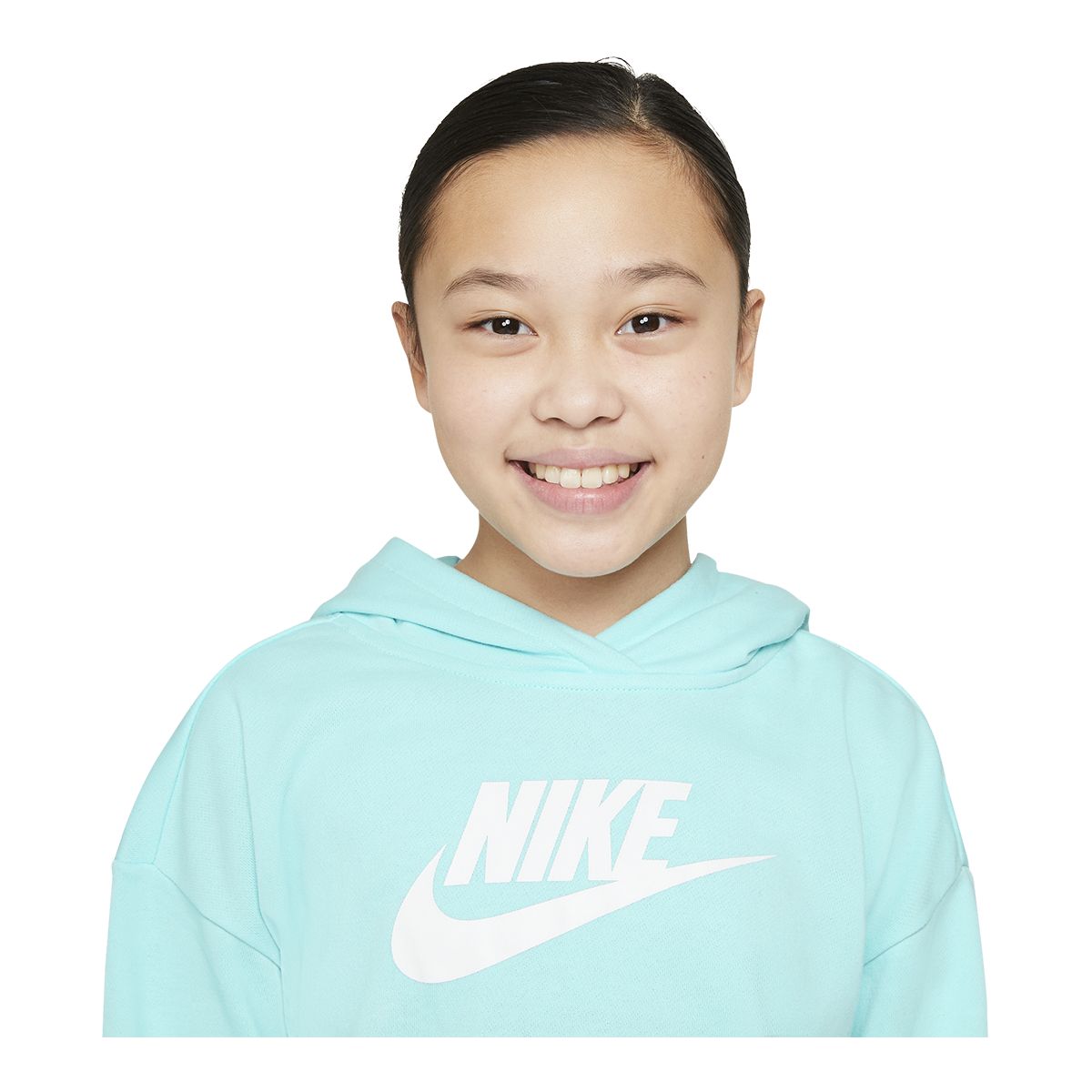 Nike Girls' Club Hoodie, Kids', Pullover, Kangaroo Pocket
