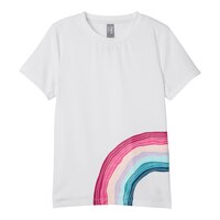 FWD Girls' Rainbow T Shirt Front_Flat