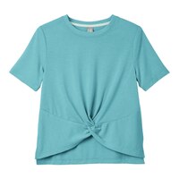 FWD Girls' Twist T Shirt Front_Flat