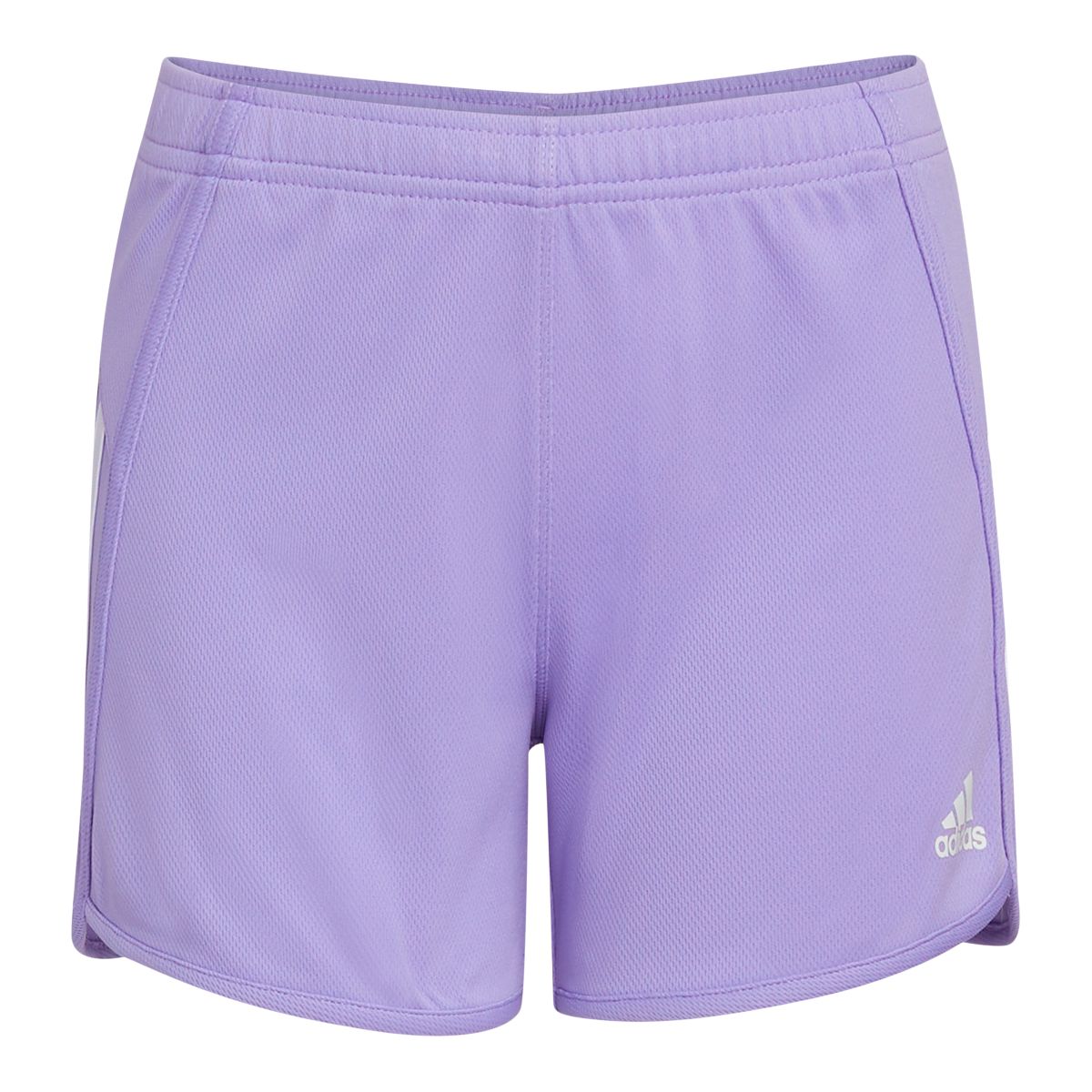 adidas Girls' Stripe Mesh Shorts
