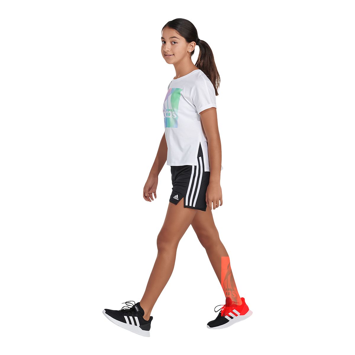 adidas Girls' Dolman Waist T Shirt