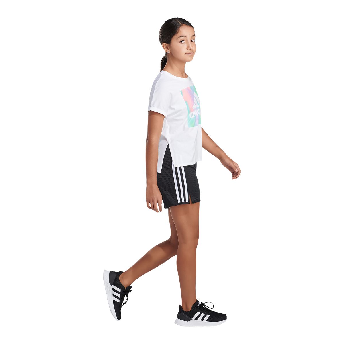 adidas Girls' Dolman Waist T Shirt