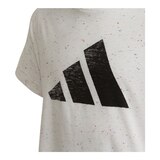 adidas Girls' 3 Bar T Shirt CloseUp