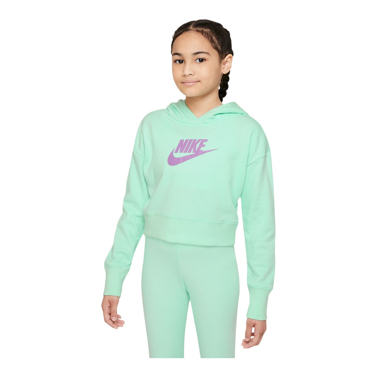 Girls nike outlet cropped hoodie