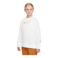 Nike Sportswear Girls' French Terry Boyfriend Sweatshirt Front_Angled_Left