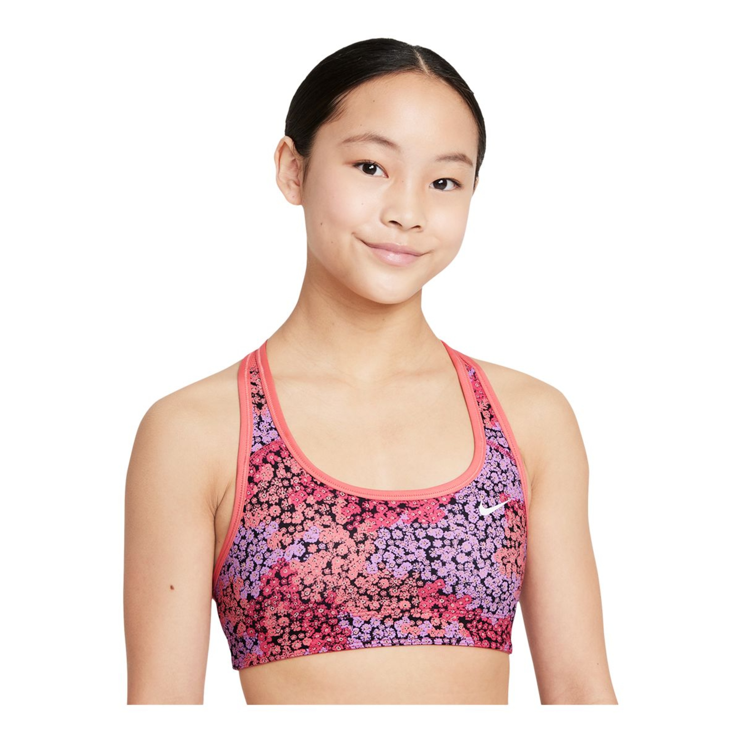 Nike Girls Dri Fit Swoosh All Over Print Reversible Sports Bra Sportchek 4311