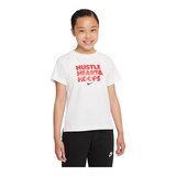 Nike Girls' Swoosh Fly Basketball T Shirt Front_Angled_Right