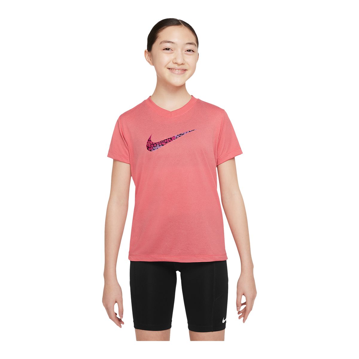 Nike Girls' NK Legend Floral Camo T Shirt | SportChek