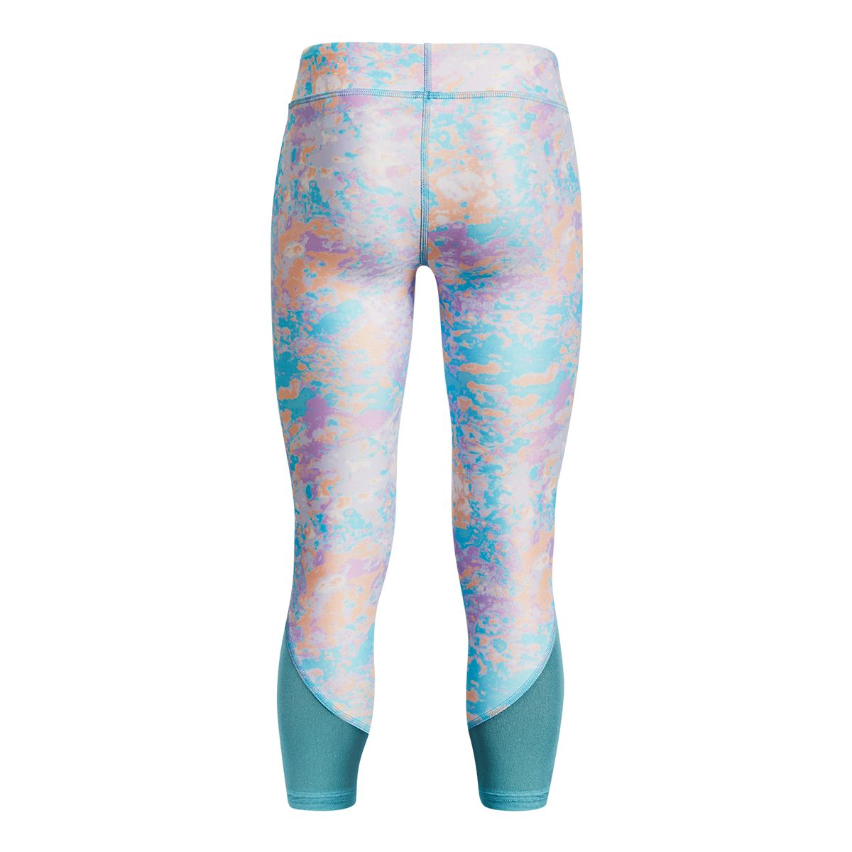 Under Armour Girls' HeatGear© Armour Crop Printed Leggings, Kids', Capri, Athletic