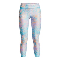 Under Armour Girls' HeatGear© Armour Crop Printed Leggings, Kids', Capri, Athletic Front_Flat