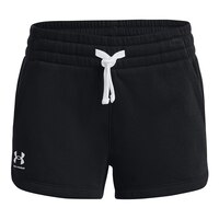 Under Armour Girls' Rival Fleece Shorts Front_Flat