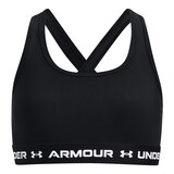 Under Armour Girls' Crossback Medium Solid Sun Protectionorts Bra Front_Flat