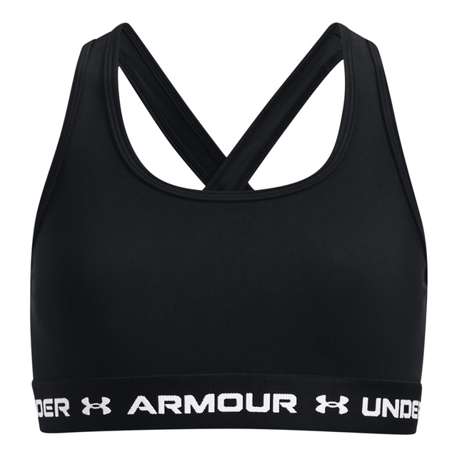 Under Armour Girls' Crossback Medium Solid Sun Protectionorts Bra