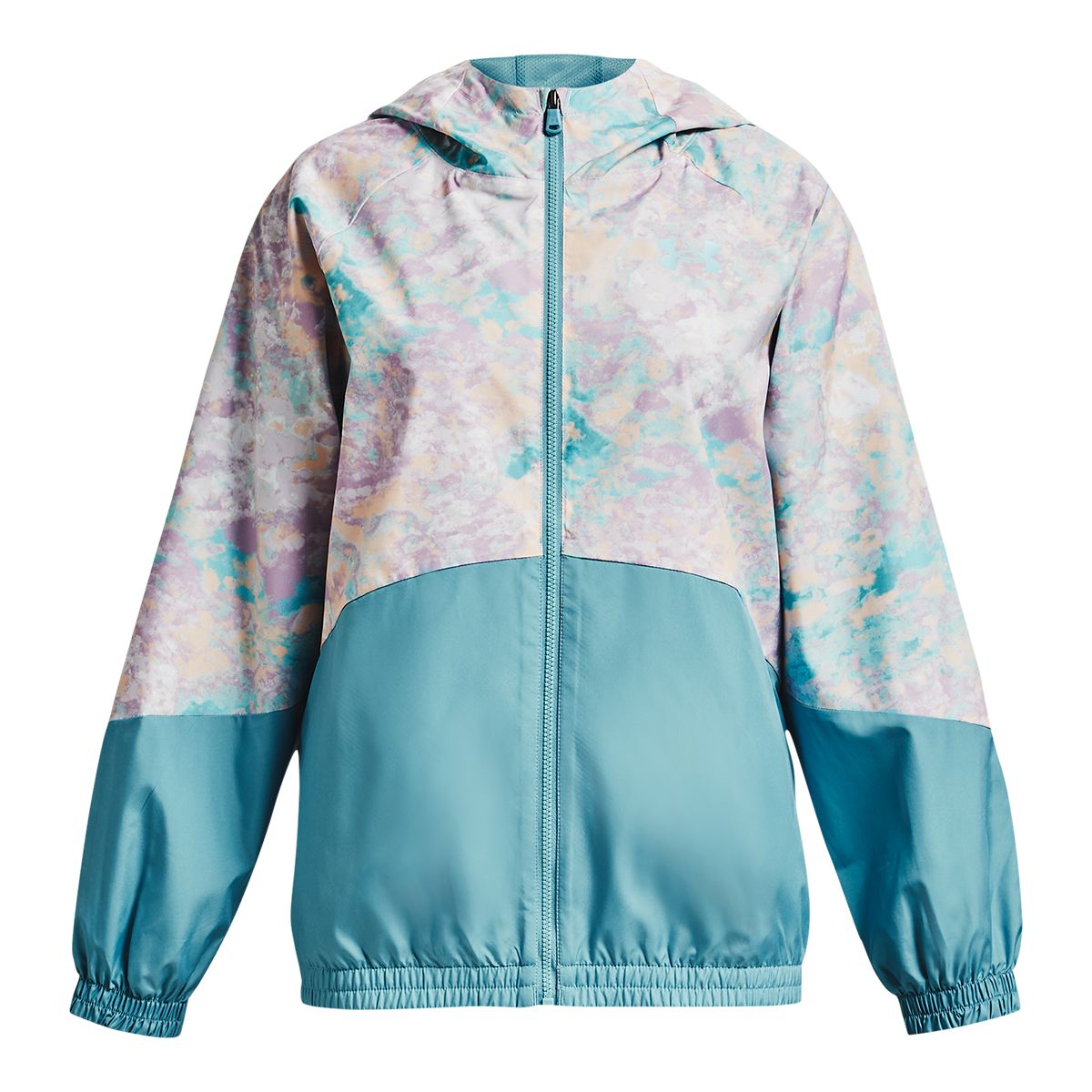 Under Armour Girls' Woven Printed Full Zip Jacket