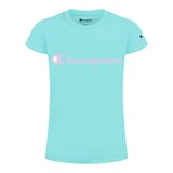 Champion Girls' Classic Script Graphic T Shirt Front_Flat
