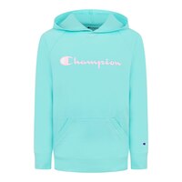 Champion Girls' Classic Script Hoodie Front_Flat