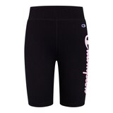 Champion Girls' Tie Dye Script Biker Shorts Front_Flat