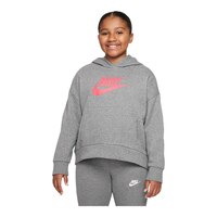 Nike Girls' Club Hoodie, Kids', Pullover, Fleece, Kangaroo Pocket Front_Angled_Left