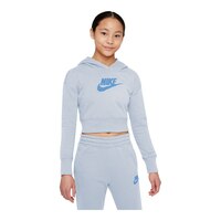 Nike Girls' Club Hoodie, Kids', Pullover, Kangaroo Pocket Front_Angled_Right