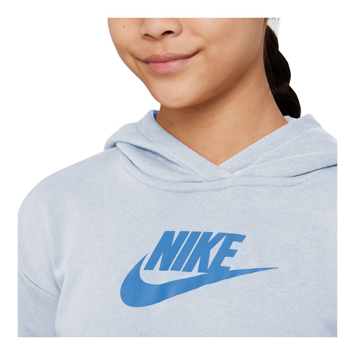 Nike Girls' Club Hoodie, Kids', Pullover, Kangaroo Pocket