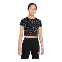 Nike Sportswear Girls' Crop Superfly Crop T Shirt Front_Angled_Right
