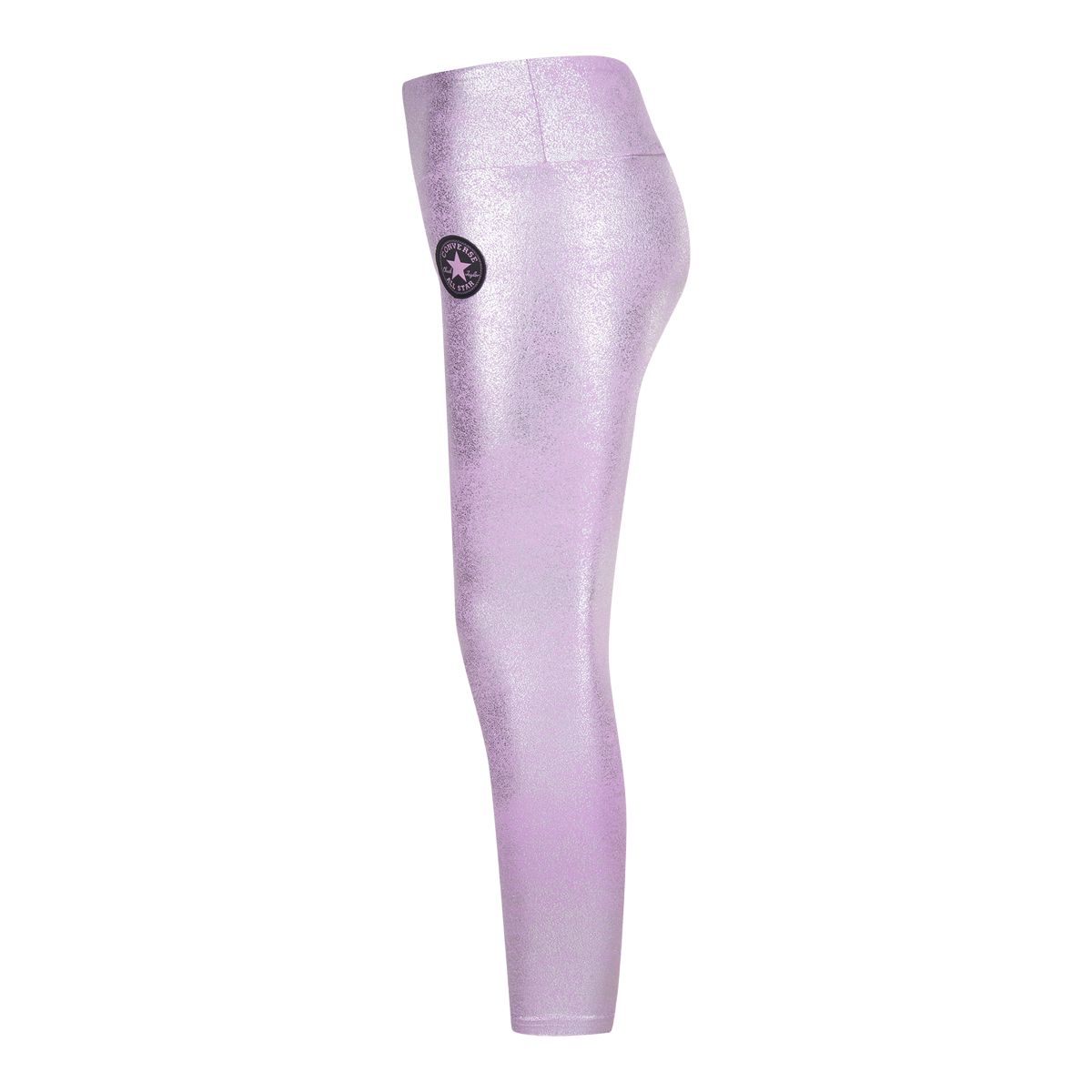 Converse Girls' High Rise Glitter Printed Leggings