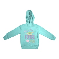Character Girls' Mandalorian Hoodie, Kids', Pullover, Cotton, Kangaroo Pocket Front_Flat