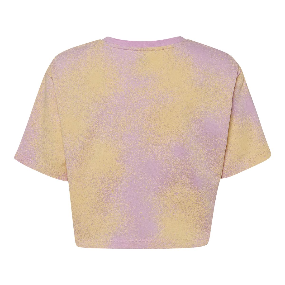 adidas Originals Girls' All Over Print Spray Paint Crop T Shirt