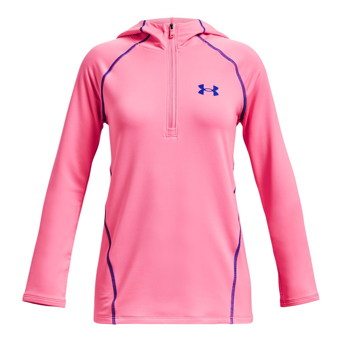 Under Armour Womens Cold Gear Graphic Half Zip Blue