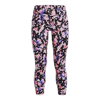 Under Armour Girls' HeatGear© Motion Printed Crop Pants Front_Flat