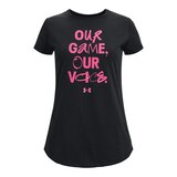 Under Armour Girls' Our Game Our Voice T Shirt Front_Flat