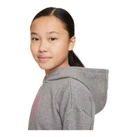 Nike Girls' Club Hoodie, Kids', Pullover, Fleece, Kangaroo Pocket CloseUp