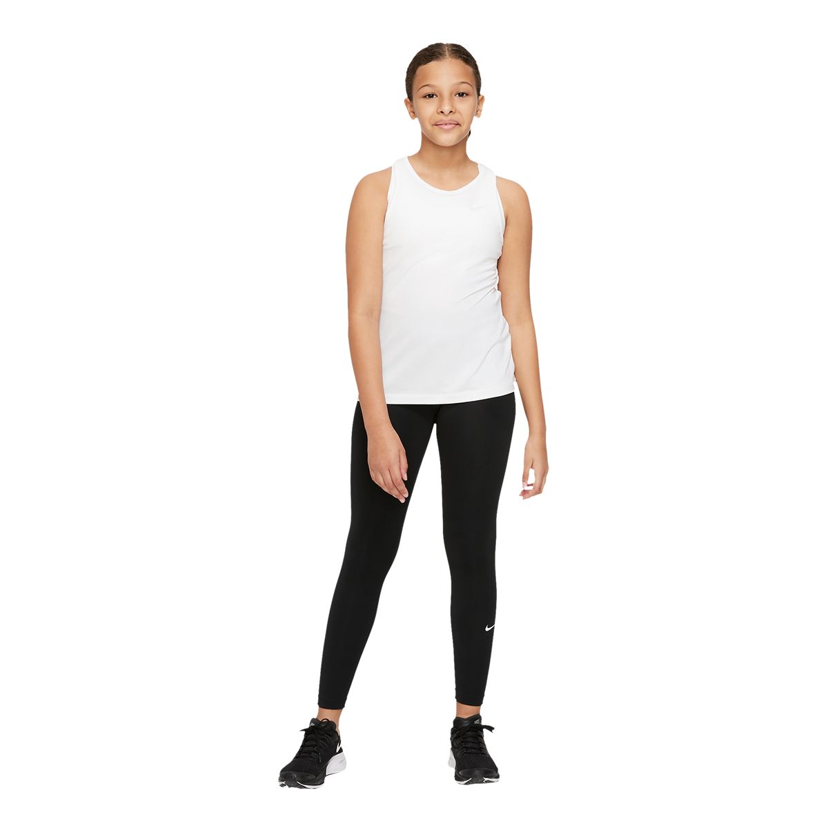 Nike, Bottoms, Nike Girls One Energy Drifit Gray Mushroom Print Tight Fit  Leggings Size L