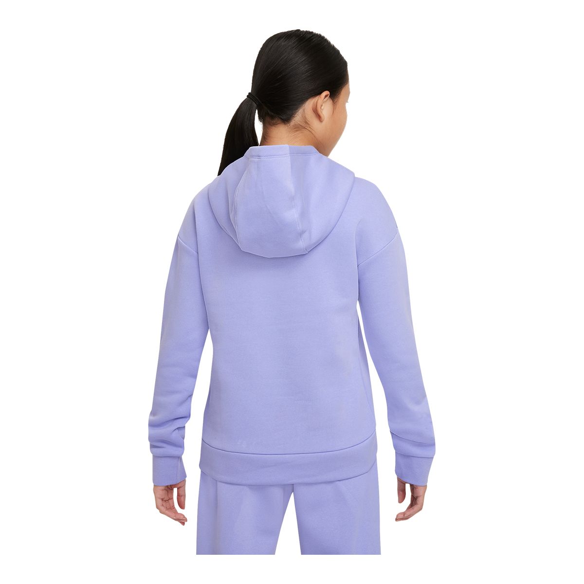 Nike Girls' Club Hoodie, Kids', Pullover, Fleece, Kangaroo Pocket