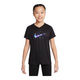 Nike Girls' Dri-FIT V-Neck ES T Shirt Front_Flat