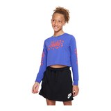 Nike Sportswear Girls' Icon Clash Crop Long Sleeve Shirt Front_Angled_Right