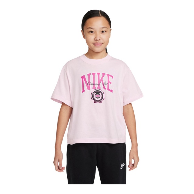 Nike Sportswear Girls' Boxy Varsity T Shirt