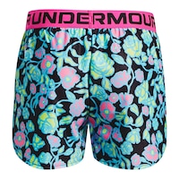Under Armour Girls' Play Up Printed Shorts Back_Flat