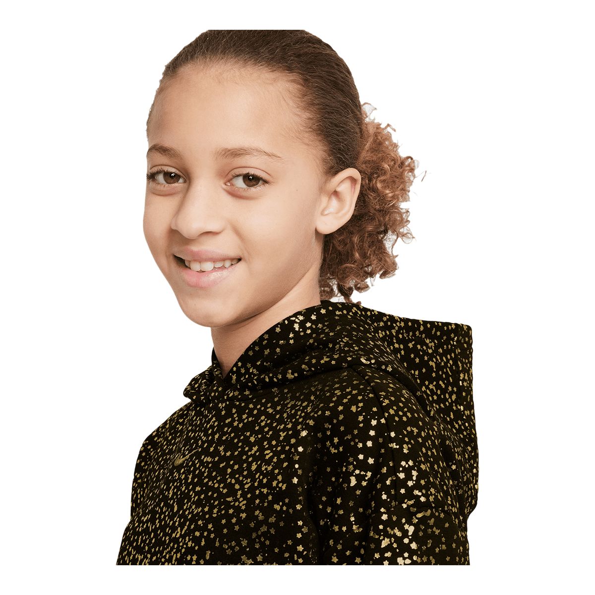 Nike Sportswear Girls' Fleece All Over Print Hoodie