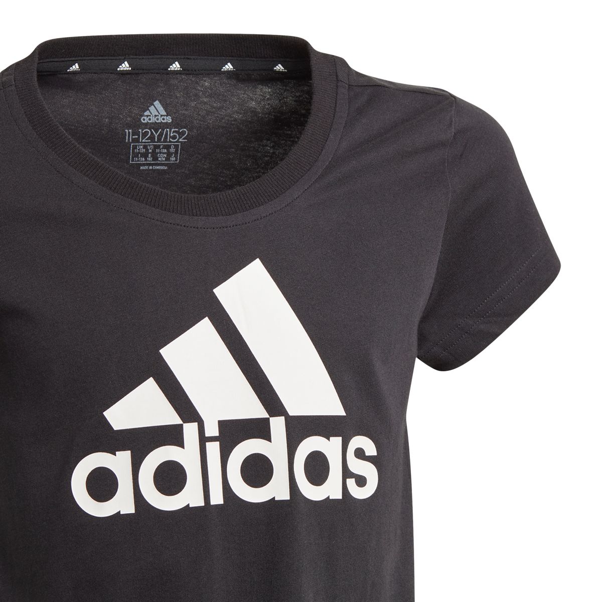 adidas Essentials Kids' 3-Stripes Crewneck T Shirt