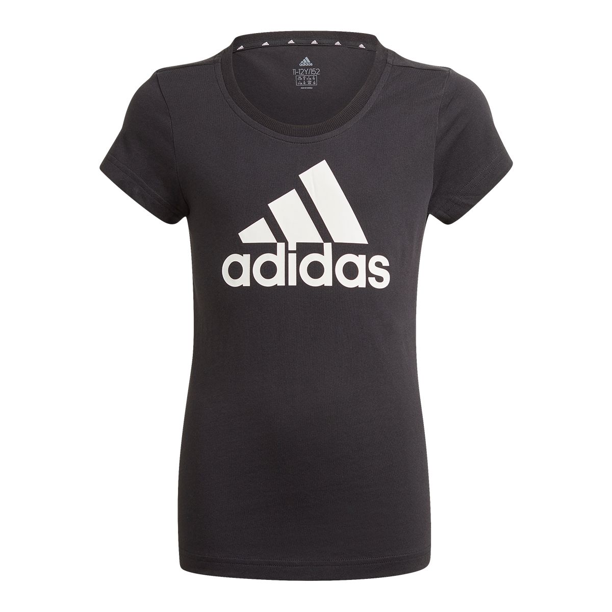 adidas Essentials Kids' 3-Stripes Crewneck T Shirt