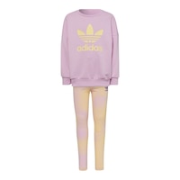 adidas Girl's Crew Tracksuit Set Front_Flat