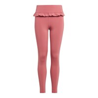 adidas Girls' Yoga Ruffle Tights Front_Flat