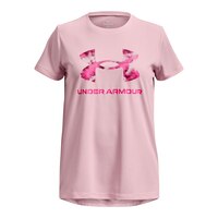 Under Armour Girls' Tech Solid Print Fill Big Logo SSC T Shirt Front_Flat