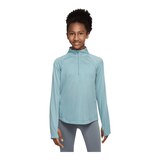 Nike Girls' Dri-FIT One Run 1/2 Zip Long Sleeve Top Front_Flat